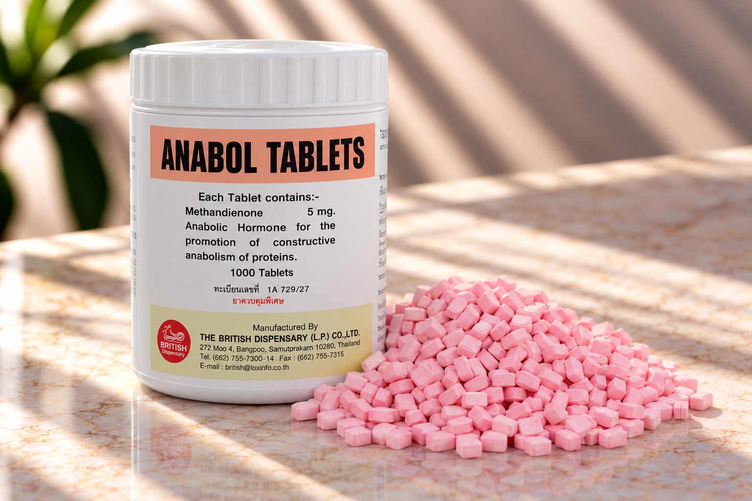 Anabol Tablets British Dispensary 1000 tabs